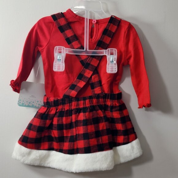 Minnie Mouse Red 3 Piece Jumper Dress Top Tights Girls Baby 0/3 Months NWT - Picture 5 of 7